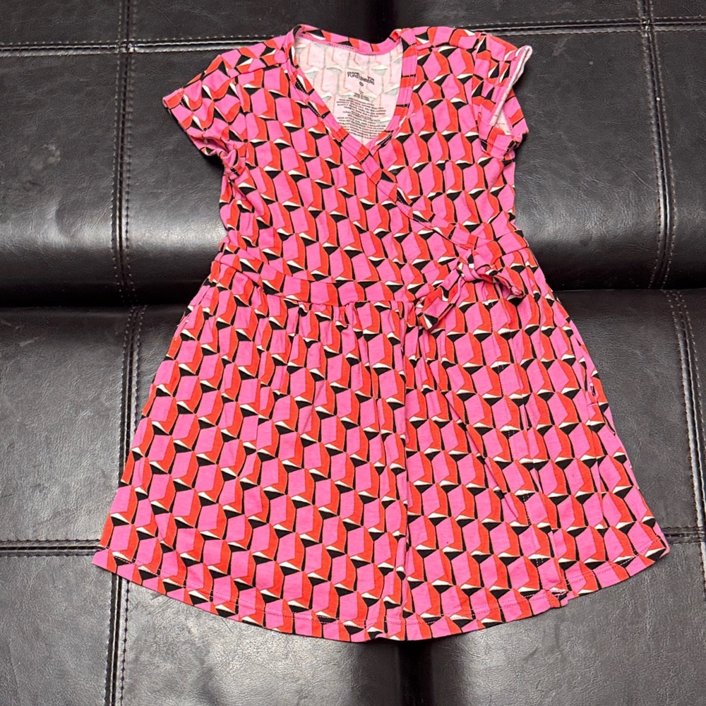 Diane Von Furstenberg Vibrant Pink and Black Kids Dress